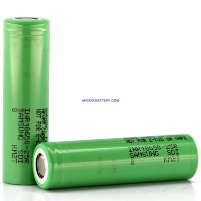 Samsung INR18650-25R8 2500mAh 20A High Power Li-ion Cells