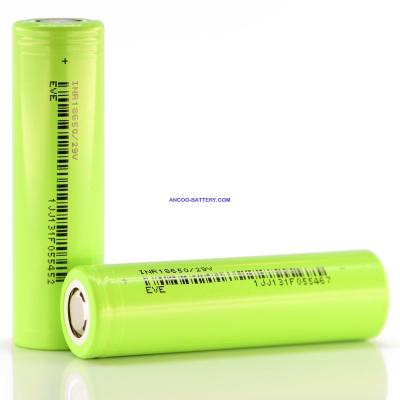 EVE 29V 18650 2850mAh 3.6V锂电芯